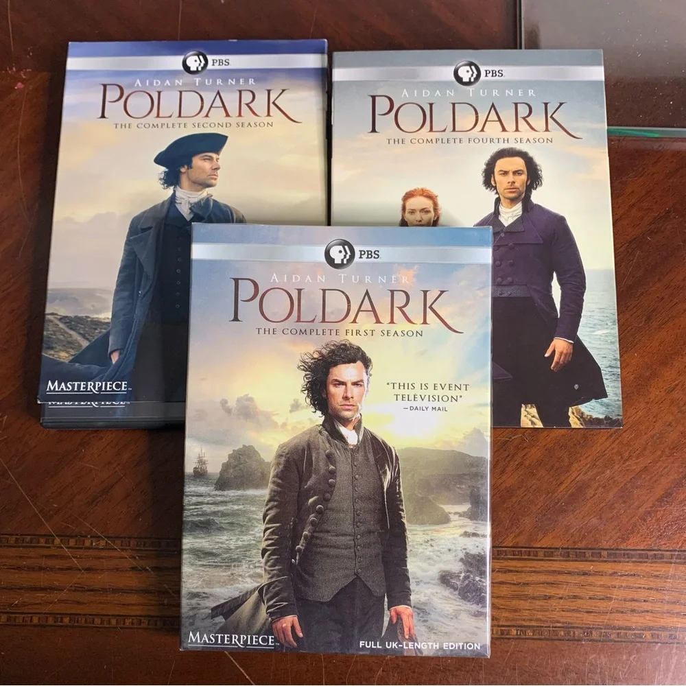 Poldark Television Show Seasons 1, 2, and 4 DVD Sets - Picture 1 of 7